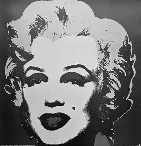 Andy Warhol Marilyn Monroe schwarz Poster Kunstdruck - 65x65cm