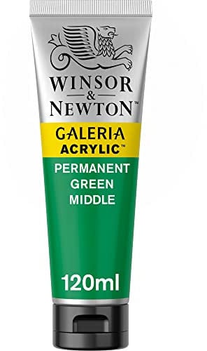 Winsor & Newton Galeria Colore Acrilico 120 ml - Verde Medio Permanente