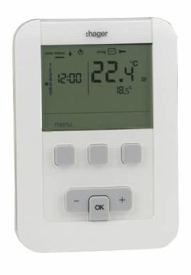 Hager - Thermostat EK520 à piles - HAGER : EK520