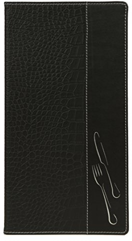 Securit MC-DR45-CROC design krokodil läder stil lång menyhållare