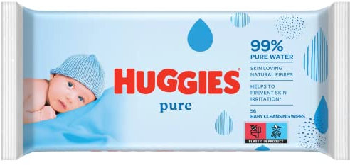 Huggies Pure 56 Lingettes pour bébé