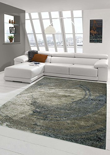 Designer Teppich Moderner Teppich Wohnzimmer Teppich Barock Design Relief Optik in Braun Beige Grau Größe 80x150 cm
