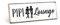 TypeStoff Holzschild mit Spruch – PIPI-LOUNGE – Grafik-Bild schwarz-weiß, Schild, Wandschild, Türschild, Holztafel, Holzbild als Geschenk und Dekoration - HS-00197