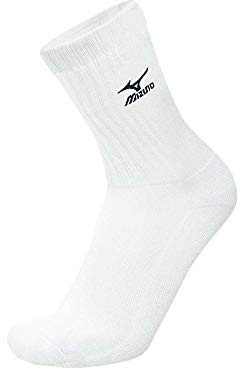 Mizuno Unisex Calcetines Mizuno Volley Calcetines Medio Blanco Socken