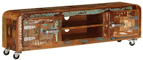 vidaXL TV Schrank 36cm Recyceltes Massivholz Lowboard Fernsehschrank TV Tisch