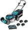 Makita DLM530PT4 Twin 18V (36V) Li-ion LXT Brushless 53cm Lawnmower Complete with 4 x 5.0 Ah Batteries and Twin Port Charger