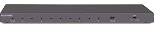 HDMI Splitter 4K60 - Marmitek Split 618 UHD 2.0-1 EIN / 8 Aus - Ultra HD - HDMI Verteiler - 3840 x 2160-60 Hz - HDR - Chroma Farben - 18 GBS - HDCP 2.2 - EDID Schalter - Eingebaute Verstärker