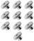 Create idea M4 DIN466 Knurled Thumb Nuts Female Thread 304 Stainless Steel Silver Round Hand Grip Knob Locking Nuts Pack of 10