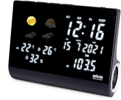 Silva-Schneider UR-WS 1500 Radio avec Affichage météo Noir