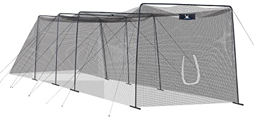 ANYTHING SPORTS Vollständiger Schlagkäfig Perfekter Baseball-Käfig, Softball-Schlagkäfig, Komplettpaket mit Rahmen und Netz (12 m)