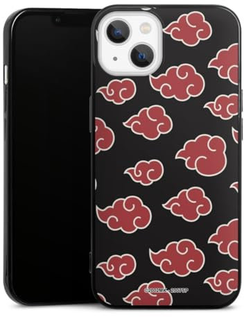 Slim Case extra dünn kompatibel mit Apple iPhone 13 Silikon Handyhülle schwarz Hülle Offizielles Lizenzprodukt Naruto Shippuden Akatsuki