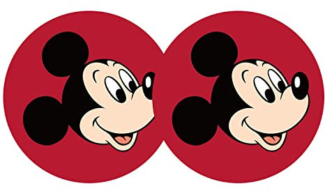 Lot de 2 dessous de verre de voiture pour Mickey Mouse, 7 cm FLYEEGO