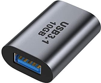 NFHK Adattatore dati USB-C USB 3.1 tipo C femmina a USB 3.0 A femmina, alimentazione dati 10 Gbps per computer portatile, tablet, telefono