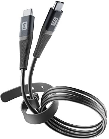 Cellularline | Belt USB-C Ladekabel 120 cm - USB-C auf USB-C | Kabel mit USB-C auf USB-C Armband