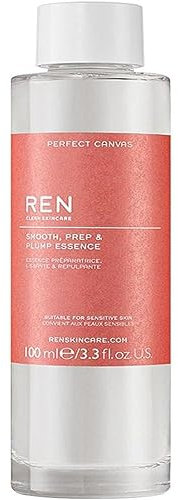 REN Perfect Canvas Smooth, Prep & Plump Essence 100ml –Hydrating Essence with Hyaluronic Acid and Niacinamide, Smooths Skin, Boosts Absorption of Skincare, Clinically Proven to Strengthen Skin Barrier