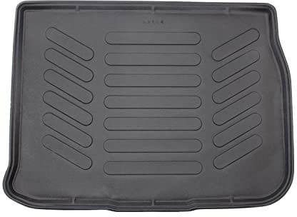 Trimak Passgenau 3D Kofferraumwanne Kompatibel mit Renault Scenic 2 Gen 2003-2008 Kofferraummatte Schutzmatte Auto Zubehör Antirutschmatte Kantenschutz TPE Gummi Dauerhaft Schwarz