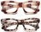 Hubeye 2er-Pack Retro Lesebrille für Damen Übergröße Anti-Blaulicht-Computerlesegerät Katzenauge Rahmen Modische Damenbrille 2.50
