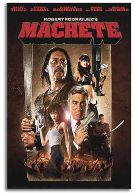 VZRSQZK Machete Filmposter, dekoratives Gemälde, Leinwand, Wandposter und Kunstdruck, modernes Familienschlafzimmer, Dekoration, Poster, 20 x 30 cm