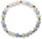 Majas Perlen Morganit Armband Perlen echt 6mm mit Edelstahlperlen 4mm Silber Gold Roségold oder Ionisiert - Handmade Perlenarmband für mentale Ruhe und Gelassenheit - Spiritueller Schmuck Unisex