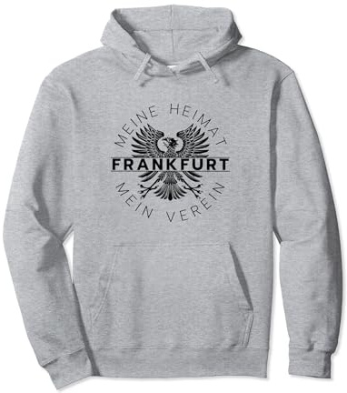 Frankfurt Fußball Kicken Fan Hessen Stadion rot schwarz Pullover Hoodie