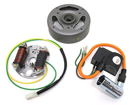 Zündung Linksdrehend 12V 35W passend für Hercules Prima 2 3 4 5, Sachs 505 – inkl. Lichtmaschine Polrad CDI – für Mofa Moped Mokick