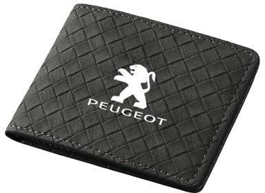 zzbFee Sac de Carte de Titulaire de Permis de Conduire pour Peugeot 5008 4008 3008 408 308,Porte-Cartes de Crédit Etui à Cartes Bancaires Portefeuille de Poche Mince pour Hommes et Femmes,Grey