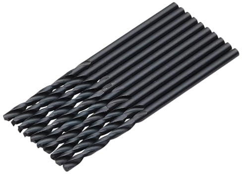 Draper 10pcs Black HSS Drill Bit, 2.5mm x 57mm - 08819 - for Metal, Wood and Plastic