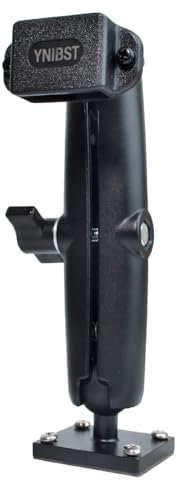 YNIBST Holder for Radio/Speaker Mic Belt Clip, Walkie Talkie Mount with Drill Base and Adhesive Bottom, Compatible with Motorola BaoFeng Kenwood Wouxon Quansheng Two Way Radio.