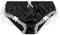 Satini Frilly Sissy Soft Lace Knickers Briefs Satin Panties (Black - White, L)