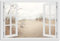 timalo Wandbild Outdoor wetterfeste Bilder für draußen | Gartenbilder Innen & Außen | Landschaftsbilder Acryl Glas Fensterblick Effekt | 120x80cm Nordsee Strand Dünen Schilf