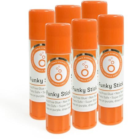 Tonic Studios - Adhesives - Funky Stick 8g | Glue Stick (Pack of 6)