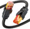 Cavo Ethernet Cat 8, Cavo Lan 1M 2M 3M 5M 10M 15M 20M 30M, Cavo di Rete 40Gbps 2000Mhz Alta Velocità, RJ45 Gigabit Nylon Intrecciato Cavo Internet per Router, Modenm, PS4/5, Gioco (2 Metri)