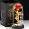 Otlonpe Blumen Geschenke für Frauen Muttertagsgeschenke für Mama, Geburtstagsgeschenk für Frauen Mama Freundin Oma, Ewige Rose im Glas mit LED Licht, Muttertagsgeschenk für Mama Oma (Rot)