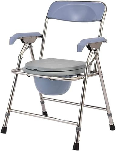 Älterer Toilettensitz, Behindertentoilette, Toilette, älterer Klappstuhl, Duschstuhl, Schwangere Frauen, mobiler Toilettenhocker