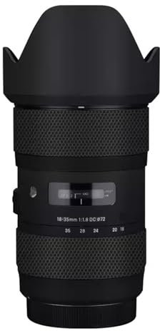 Film de protection autocollant de qualité supérieure pour objectif d'appareil photo Sigma 18-35 mm F1.8 DC HSM Art pour monture d'appareil photo Canon (noir mat)