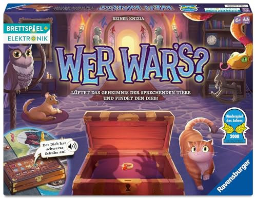 Ravensburger Kinderspiel 23494 - Wer War's? Gesellschafts- und Familienspiel, für Kinder und Erwachsene, Kinderspiel des Jahres, ab 6 Jahren, für 2-4 Spieler