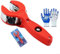 Ratschen-Rohrschneider, 1 Stück Ratschenrohrschneider mit Handschuhen zum Schneiden von 8–29 mm Edelstahl-Kupfer-Aluminiumrohren für Heimwerker (rot)