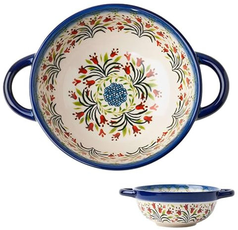 TGDGFKIAS La taza de sopa, Tazas grandes for caldo, tazones for sopa de cebolla francesa con asas, tazón pequeño for ramen, tazón for fideos udon(Tulip)