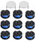 MALNDTK Bobine pour coupe-bordure Ryobi 18V -OLT1825, OLT1825M, OLT1830H, OLT1831, OLT1831H, OLT1831S, OLT1832, bobine de rechange AC14RL3A, couvercle de bobine AC14HCA (9 bobines + 2 capuchons) )