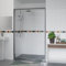 Aquariss 1300x900mm Shower Enclosure Wetroom Cubicle Chrome with 1300mm Sliding Shower Screen Door 6mm Easy Clean Glass, Anthracite SMC Anti Slip Shower Tray and Free Waste