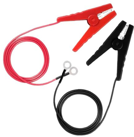HEMOTON Starthilfekabel Für Elektrozäune 2 Stück Mit Klemmen Wetterfeste Kupfer Überbrückungskabel Für Weidezaun Und Zaunsysteme Robuste Verbindung Für Tierhaltung Und Garten