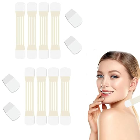 Sofort-Lifting-Hals-Tape, unsichtbares Lifting-Tape im Nackenbereich, reduziert feine Linien, wiederverwendbar und wasserfest, für Doppelkinn und Lifting schlaffer Haut