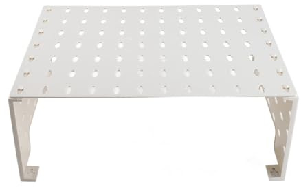 Aramox Cache Chauffe Eau Support de Stockage pour Tuyau de Chauffe-eau à Gaz, Panneau Perforé avec Tampons Adhésifs, Couverture Robuste, Taille L