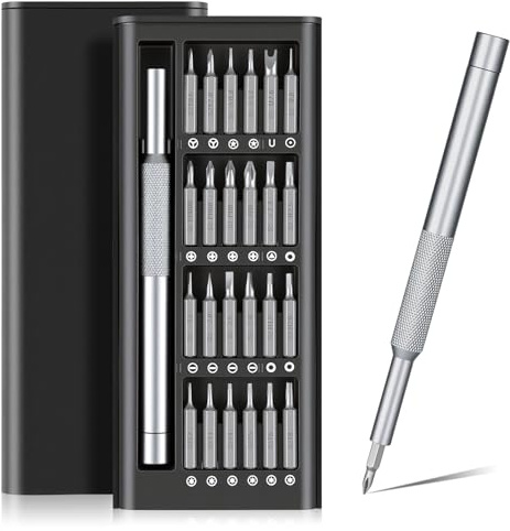Pesutei 24 in 1 Mini Schraubenzieher Set für PS4, Iphone, Ipad, Macbook | Magnetfunktion