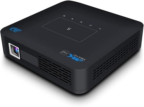Mini DLP Projector, HDMI-Compatible Pocket Video Beamer, Portable Android Home Theater, Bluetooth, 3D Projection