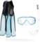 Cressi Unisex Tauchset Rondinella Bag, aquamarine, 35/36, CA189235