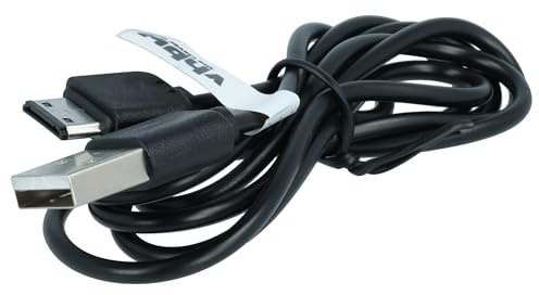vhbw USB Datenkabel kompatibel mit Samsung E2370 | E2550, C3510 Handy - schwarz 100cm