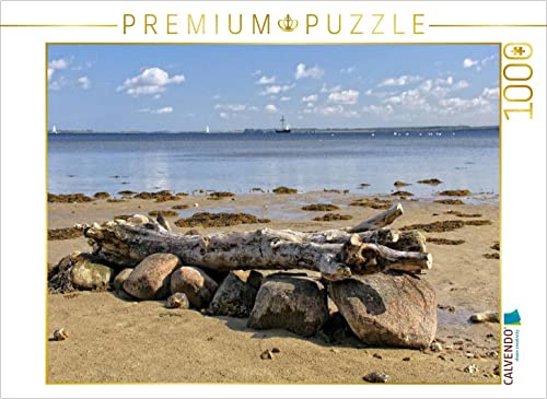 CALVENDO Puzzle Treibholz am Wilden Strand | 1000 Teile Lege-Größe 64 x 48 cm Foto-Puzzle für glückliche Stunden