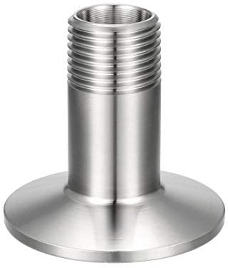 sourcing map 1 Stück Rohrverschraubung G1/2 Außengewinde auf 1.99 Ferrule Edelstahl Klemmfitting