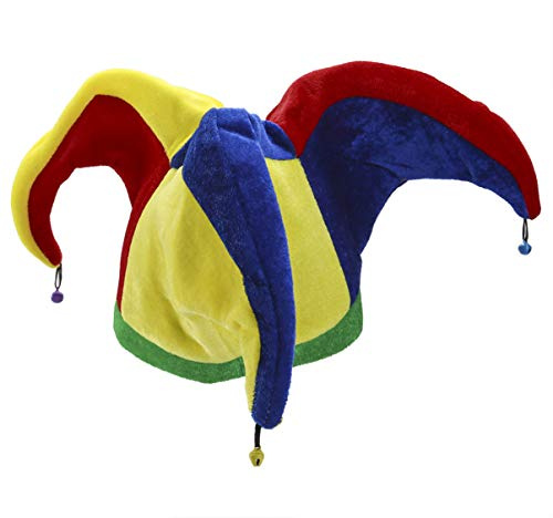 BESPORTBLE Lustige Mehrfarbige Kostüm Narr Clown Karneval Hut Mehrfarbig für Parade Karneval Feier Festival